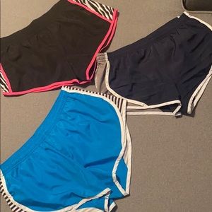 3 pairs of running shorts